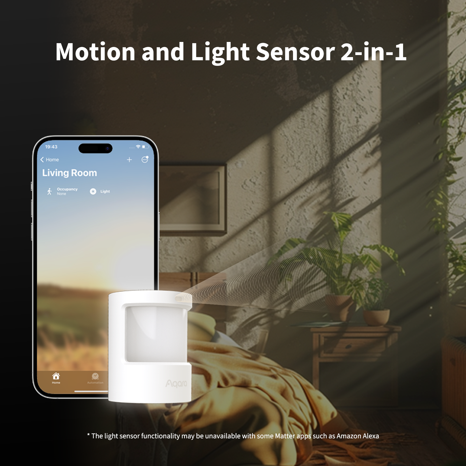 Sensore di movimento e luce Aqara P2